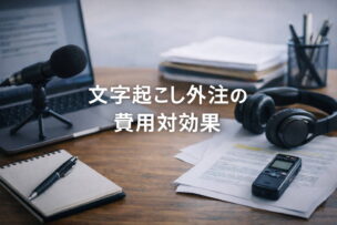 文字起こし外注の費用対効果