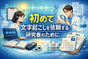 初めて文字起こしを依頼する研究者にために