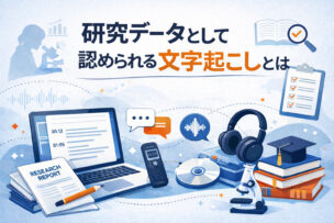 研究データとして認められる文字起こしとは
