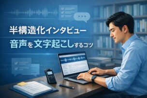 半構造化インタビュー音声を文字起こしするコツ