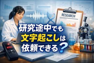 研究途中でも文字起こしは依頼できる？