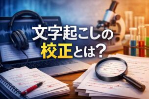 文字起こしの校正とは？